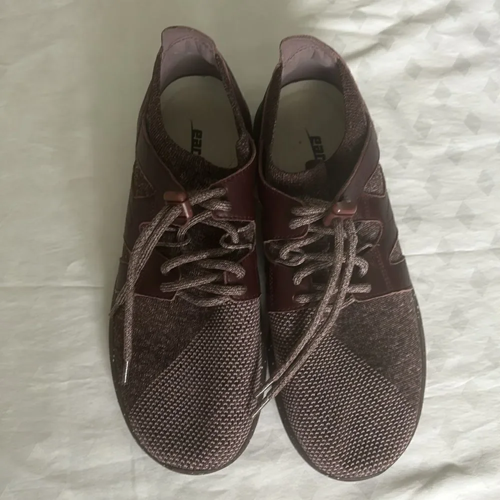 Earth Brand Blaze Lace Up comfort walking Shoes Burgundy Size 9